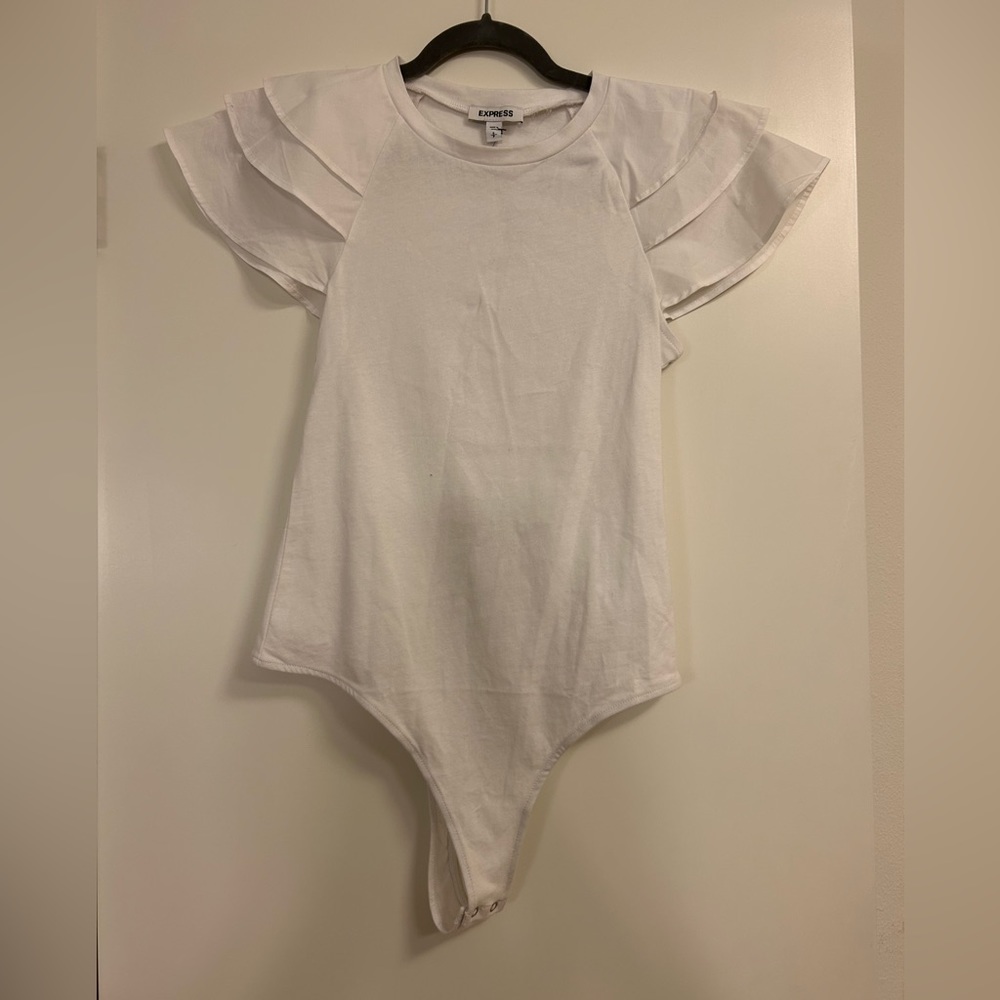 NWT Express white bodysuit size small